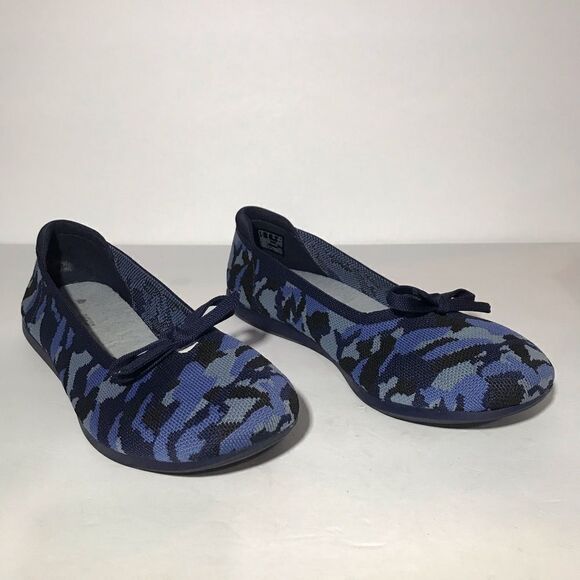 Clarks Cloudsteppers Carly Hope Washable Knit Bow Flats - Picture 2 of 7